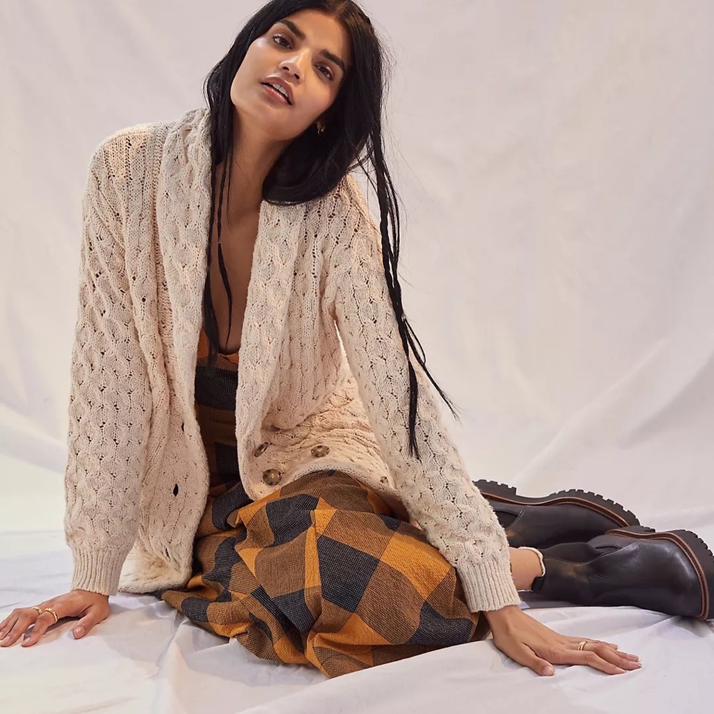 Anthropologie Pilcro Textured Longline Cardigan NWT Extra Large - Picture 1 of 7